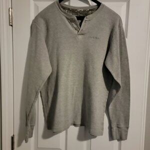 Real Tree Men's Thermal long Sleeve Shirt Size L (42/44) Gray